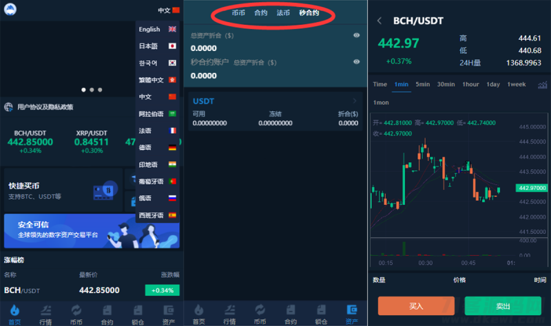 【虎年福利】多语言交易所/12国语言/秒合约/申购/锁仓/K线完整/脚本最全/带教程/日夜模式-渡漳网