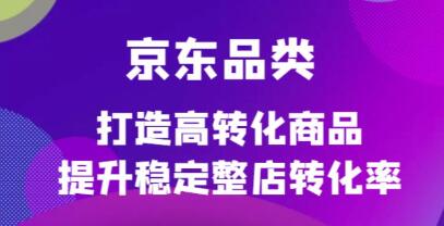 《京东电商品类定制培训课程》打造高转化商品提升稳定整店转化率-渡漳网