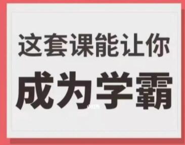 《这套课能让你成为学霸》学习技巧方法视频-渡漳网