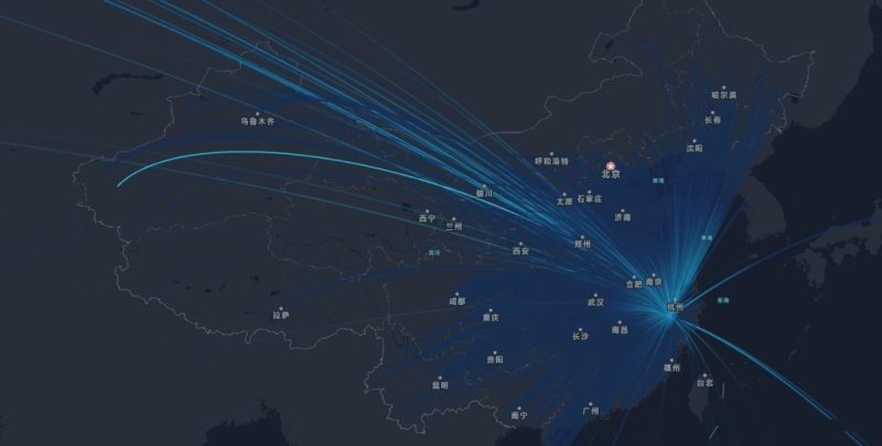网站访客大数据腾讯地图API展示源码-渡漳网