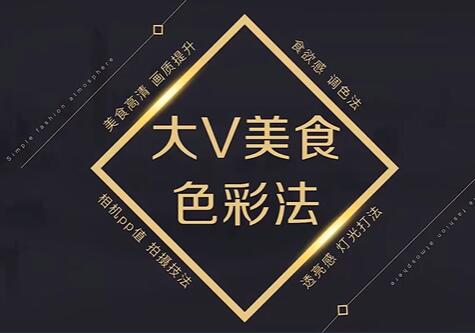 美食拍摄《大V美食色彩法》教你用相机拍出高级感的美食画面-渡漳网