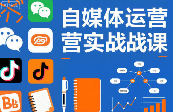 自媒体运营实战课，掌握一套系统的自媒体运营底层方法论-渡漳网