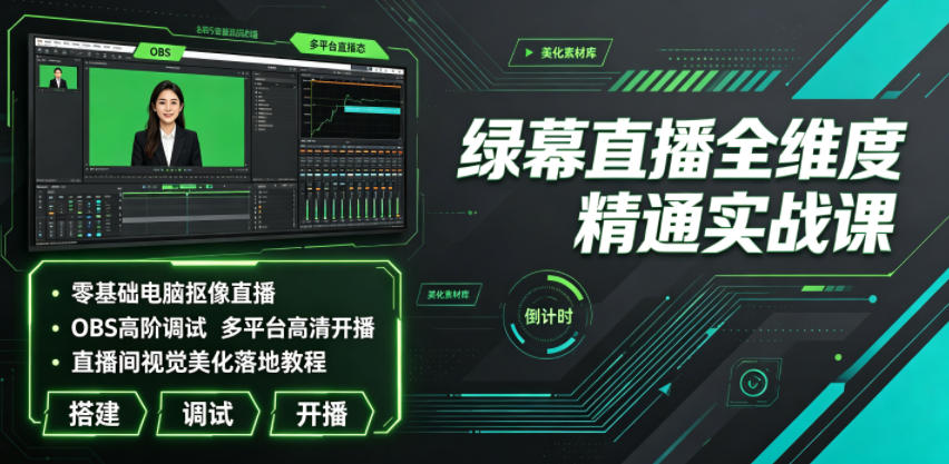 婷姐在路上绿幕直播从入门到精通