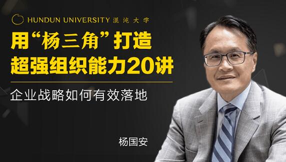 杨国安《打造超强组织能力20讲》企业战略如何有效落地-渡漳网
