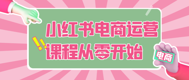 小红书电商运营课程从零开始-渡漳网