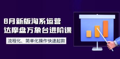 《淘系运营达摩盘万象台进阶课》流程化、简单化操作快速起款-渡漳网