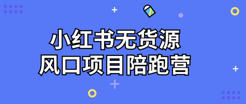 小红书无货源风口项目陪跑营-渡漳网