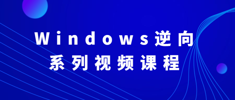 Windows逆向系列视频课程-渡漳网