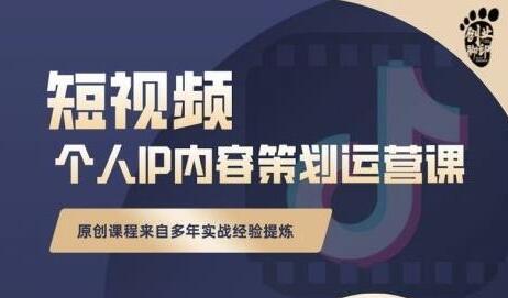 《抖音短视频个人ip内容策划运营课》多年实战经验提炼,教你如何实行落地-渡漳网