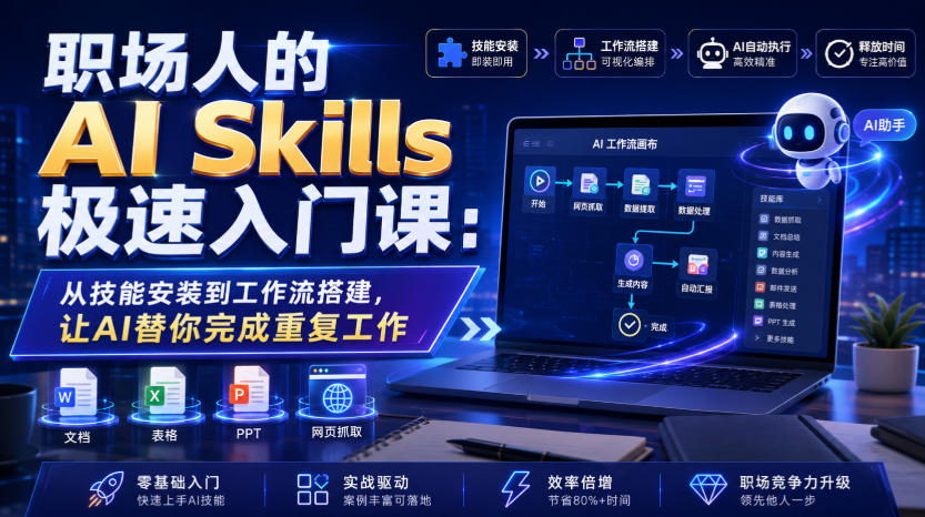 职场人的AI Skills极速入门课