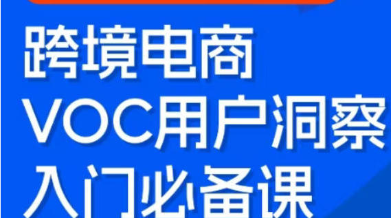 跨境电商VOC用户洞察入门必备课-渡漳网