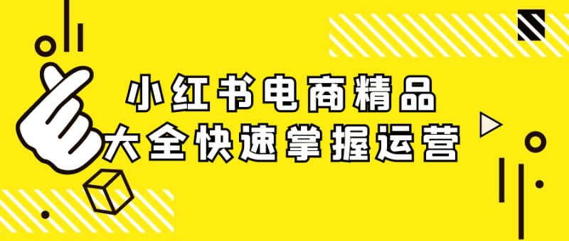 小红书电商精品大全快速掌握运营-渡漳网