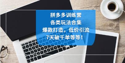 《拼多多训练营》玩法合集,爆款打造,拼多多运营玩法实操-渡漳网