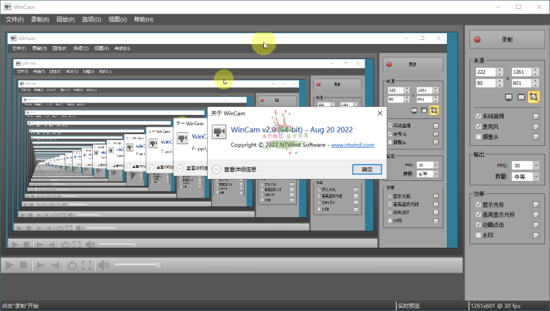 WinCAM屏幕录像v4.0.0中文版-渡漳网