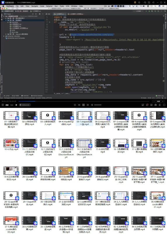 《Python超强爬虫》8天速成各种网站实战-渡漳网