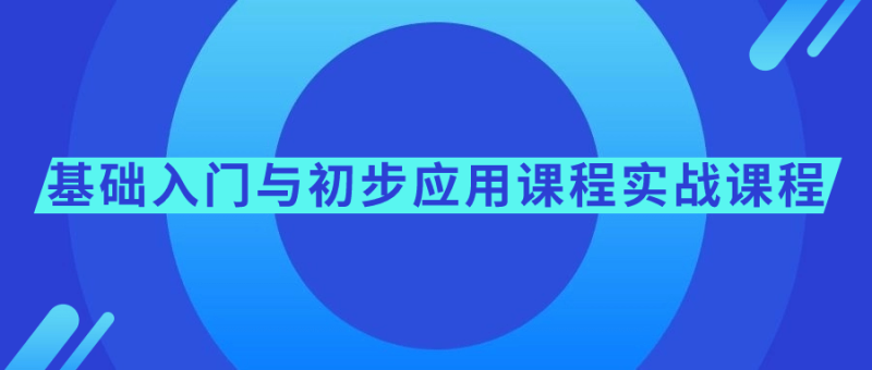 基础入门与初步应用课程实战课程-渡漳网