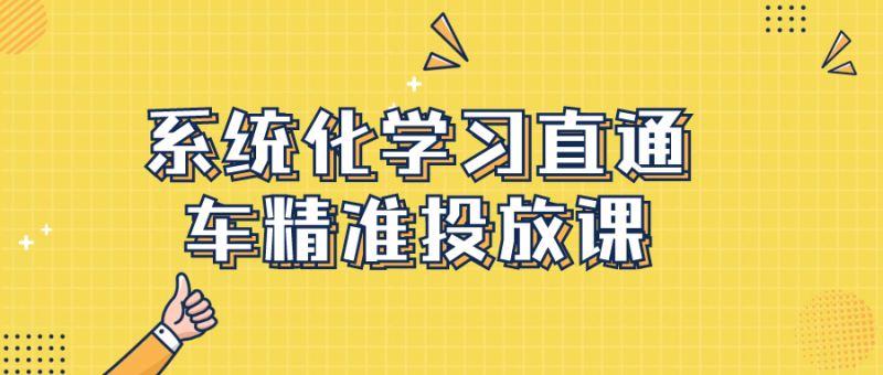 系统化学习直通车精准投放课-渡漳网