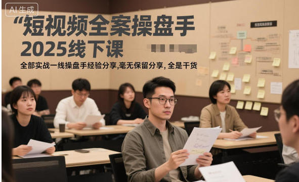 短视频全案操盘手,全部实战一线操盘手经验分享-渡漳网