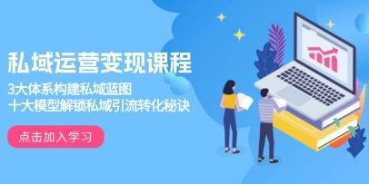 私域运营变现,3大体系构建私域蓝图,十大模型解锁私域引流转化秘诀-渡漳网