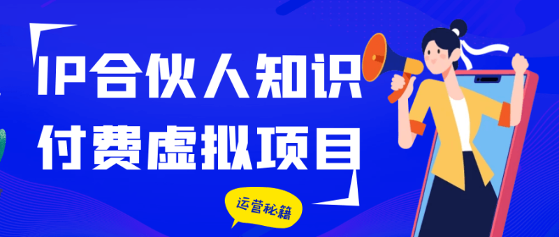 IP合伙人知识付费虚拟项目-渡漳网