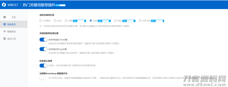 WordPress插件-WBOLT热门关键词推荐插件v1.3.0 Pro绿色版-渡漳网