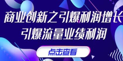 张琦《商业创新之引爆利润增长》引爆流量业绩利润-渡漳网