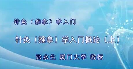 张水生《针灸(推拿)学入门》视频教程-渡漳网