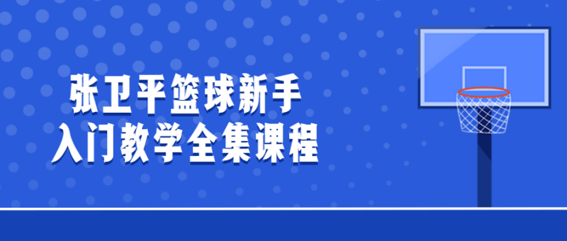 张卫平篮球新手入门教学全集课程-渡漳网