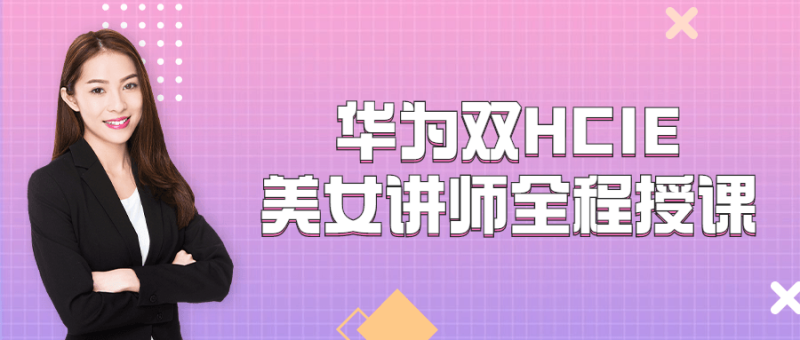 华为双HCIE美女讲师全程授课-渡漳网