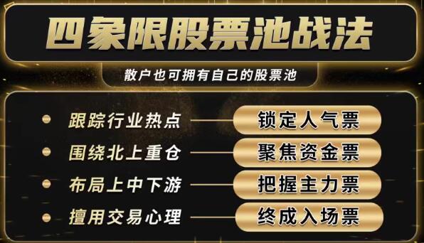 炒股教程《四象限股票池战法》牛散特训营-渡漳网