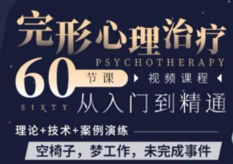 王铮《完形心理治疗》60节课,从入门到精通-渡漳网