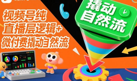 视频号纯直播底层逻辑+微付费撬动自然流-渡漳网