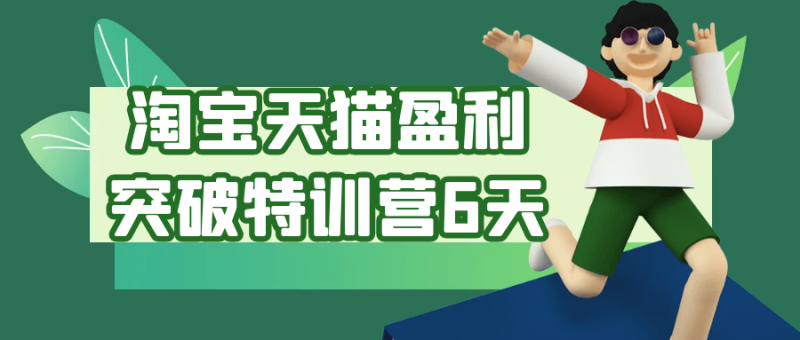 淘宝天猫盈利突破特训营6天-渡漳网
