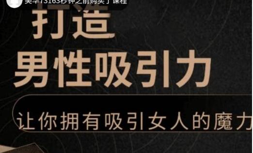 子轩《打造男性吸引力》拥有快速吸引女人的魔力-渡漳网