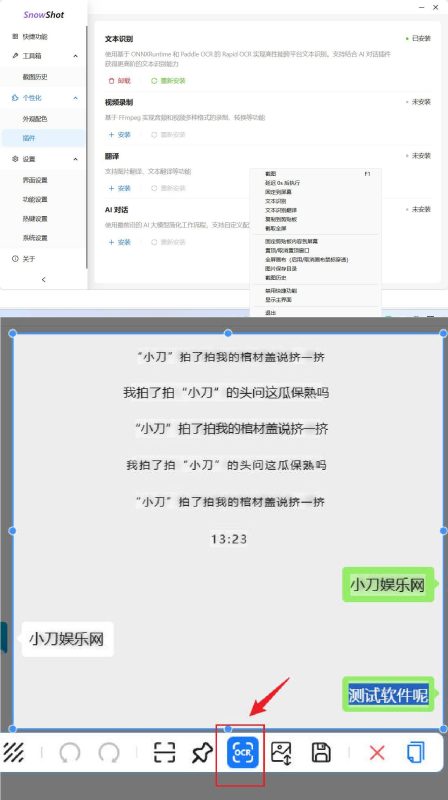 Ai截图识别文本OCR Snow Shot_0.7.6-渡漳网