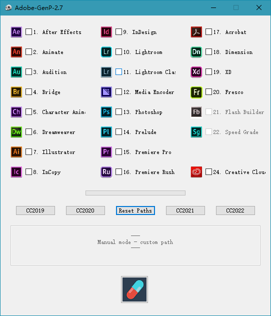 Adobe 通杀补丁 GenP/Zii-渡漳网