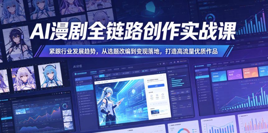 无界文化AI漫剧全链路创作实战课