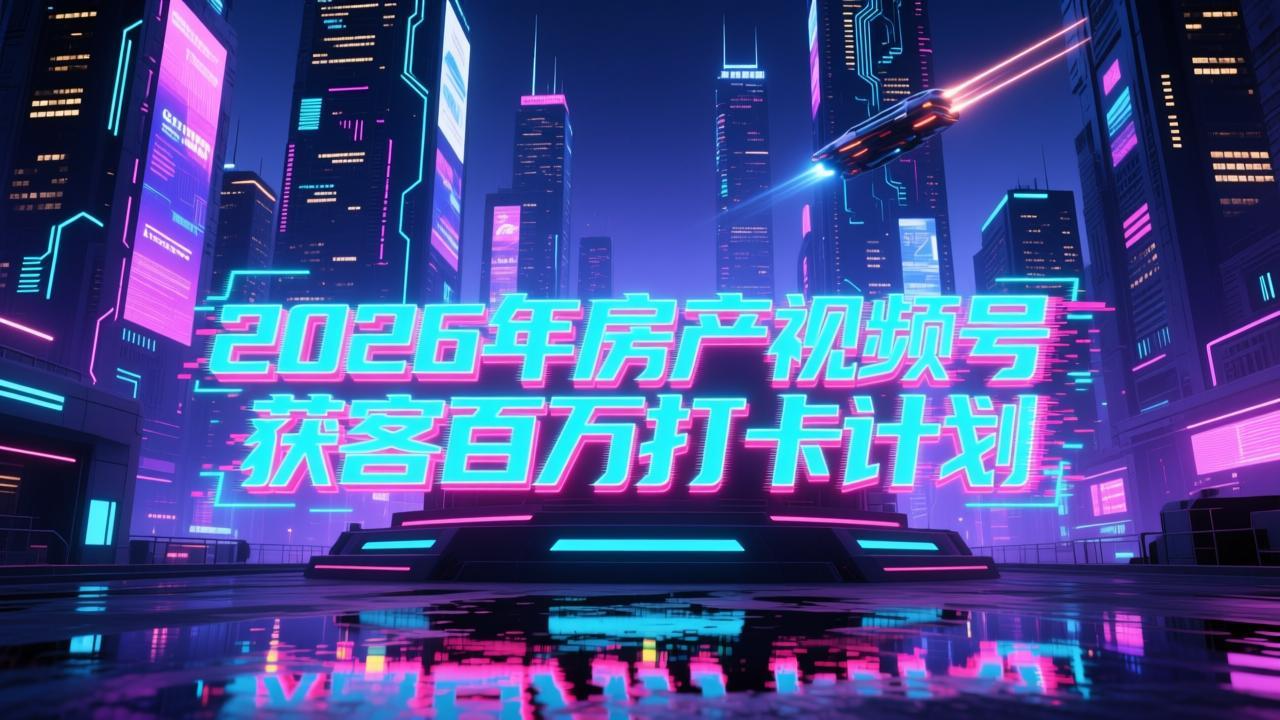 2026年房产视频号获客百万打卡计划