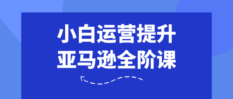 小白运营提升亚马逊全阶课-渡漳网