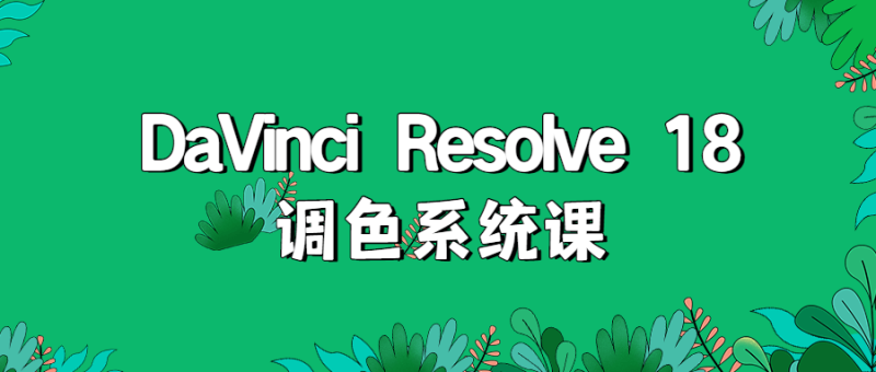 DaVinci Resolve 18调色系统课-渡漳网