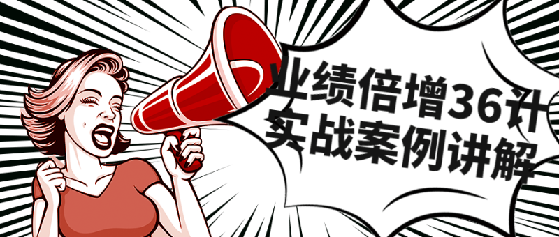 业绩倍增36计实战案例讲解课程-渡漳网