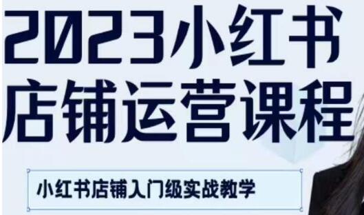 陶金金《小红书店铺运营课》小红书店铺入门实战教学-渡漳网