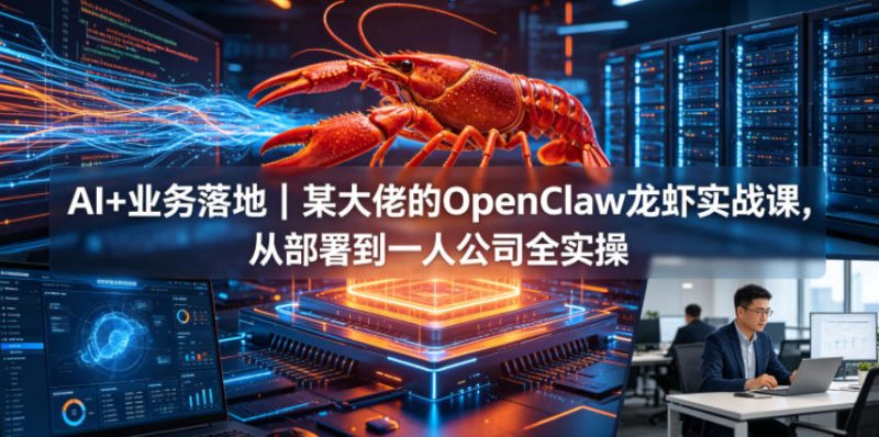 比高OpenClaw小龙虾实战课从部署到一人公司全实操-渡漳网