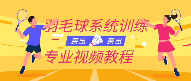 羽毛球系统训练专业视频教程-渡漳网