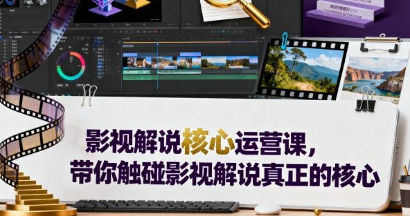 影视解说核心运营课，带你触碰影视解说真正的核心-渡漳网