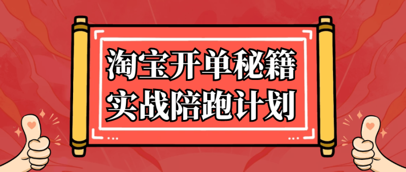 淘宝开单秘籍实战陪跑计划-渡漳网