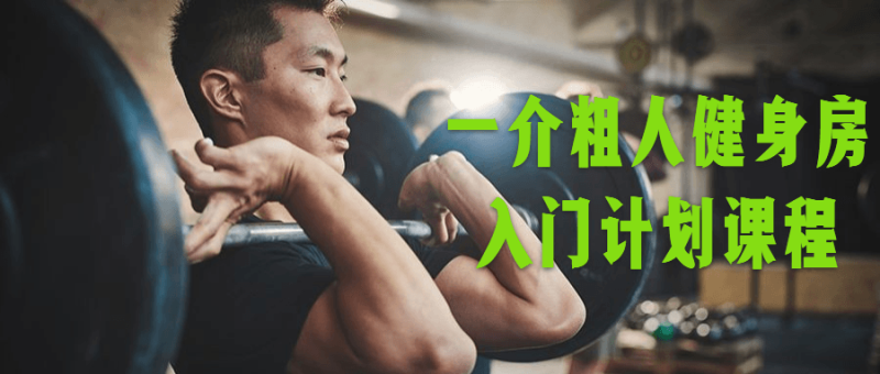 一介粗人健身房入门计划课程-渡漳网