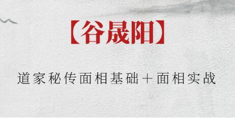 谷晟阳《道家秘传面相基础+面相实战》-渡漳网