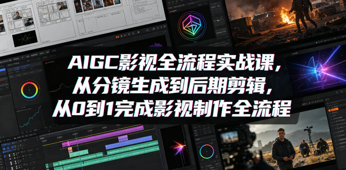 队长AIGC影视全流程实战课程-渡漳网