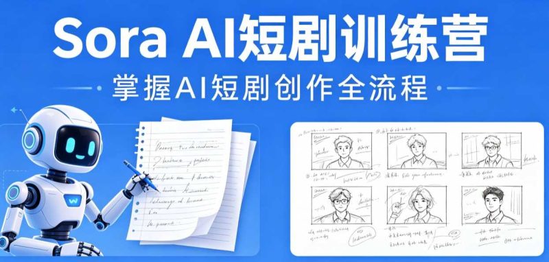 Sora AI短剧训练营-渡漳网